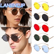 LANENQJP Vintage Sunglasses Metal Frame UV Protection Circle Glasses Circle Glasses