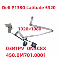 LCD Cable Screen DisplayPort Cable Replacement For DELL P138G Latitude 5320 E5320  03RTPV 0N3C8X 0R6