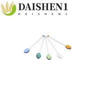 DAISHEN1 Teaspoon Ice Cream Stirring Tool Glass Heat-Resistant Scoop