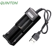 QUINTON 18650 Lithium Charger for Flashlight Toy Safety Auto Stop Charger Lithium Battery Charger Li-ion Battery Smart Charger Charging Dock