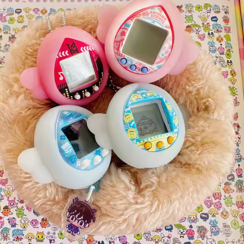 Cute Tamagotchi Nano Angel Protective Case with Typec Hole Nano Wings Dust-Proof Case Phone Pendant 