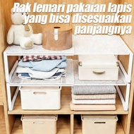 Iron Wardrobe Divider Rack, Aesthetic White Wardrobe Partition, Flexible Wardrobe Divider