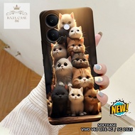 HP Vivo V60 Lite 4G Case 5G 2025/ - Vivo V60 Lite 4G casing - Cats case Motif - Mobile phone protect