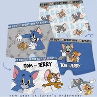 4Pieces！  Children's Underwear Boys' 4-Pack Underwear - Active Wear, Cotton Breathable Anime Cartoon