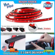 5 Meters car Universal Soundproof Bumper strip Car Door Edge Guard Scratch Strip Protector Rubber Se