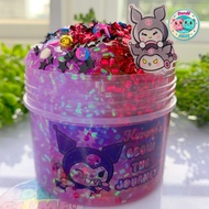 Kuromi Galaxy Bingsu Slime 200ml - Chất Nhờn Ma Quái Giòn xốp kèm Charm và Activator