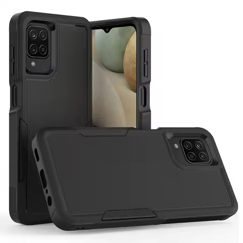 Hybrid Armor Case for Samsung Galaxy A12 / M12 / F12 Phone Cover 2in1 TPU/PC Shell Dual Layer Hard S