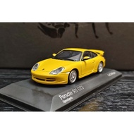Mini minichamps Mini Cut 43 1/43 Model Porsche 911gt3 Yellow Sports Car 996 Omelette Light Out of Pr