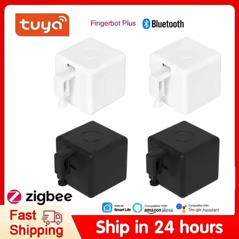 Tuya Finger Robot Zigbee/Bluetooth Fingerbot Plus CR2 Battery Version Robot Button Pusher Switch Bot