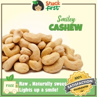 SnackFirst Smiley Cashew Nuts (Raw/Baked/Organic raw) 200g/1kg Healthy Nuts Crunchy Fresh