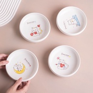 Creative Cartoon Deepened Ceramic Plate Pet Bowl Cat Bowl Dog Bowl