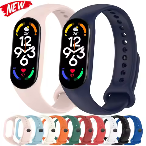 Silicone Bracelet For Xiaomi Mi Band 7 6 Sports Bracelet Watch Mi Band 5 4 Bracelet Wristband For Xi