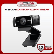 Logitech C922 Pro Stream Webcam - Computer Webcam Full HD Transmitter 1080P/30FPS or 720P/60FPS Smoo