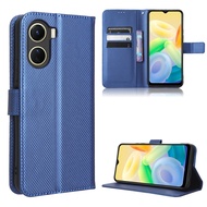 VIVO Y16 Case Flip Phone Holder Stand Case VIVO Y16 Y 16 Casing Wallet PU Leather Back Cover