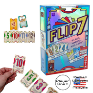 Flip 7 Card Game - Press Your Luck Strategy Game for Family & Friends - 3+ Players Ages 8+