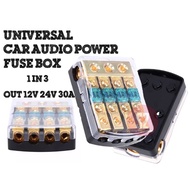 FUSE HOLDER 60A 1 TO 2/3/4 CAR VEHICLES AUTO AUDIO POWER FUSE HOLDER SAFETY FUSE BOX