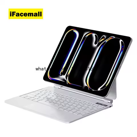 IFacemall Magnetic Keyboard case for iPad Pro Air 4/5 M3 2025 10.9 Pro 11 with Wireless TouchPad Tab