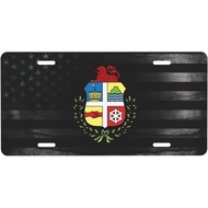 Coat of Arms Aruba Personalized Front Aluminum License Plate Suitable for Outdoor Play 6 X 12 in