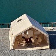 軍鑫Coody17.2充氣帳篷二室一廳戶外露營營地充氣小屋5-8人棉布