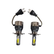 C6 Hitam Mentol LED Kereta Tri-Color LED Headlight H4 H1 H3 H7 H11 9005 9012 880 For 1set