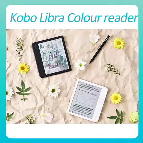 Kobo Libra Colour 7" Color E-Reader Waterproof E-ink Display with Stylus US Version Lightweight Hand