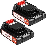 20v Battery for Black+ Decker: 3.0 ah Replacement 20 Volt Max Batteries Compatible with LBXR20 LBXR2