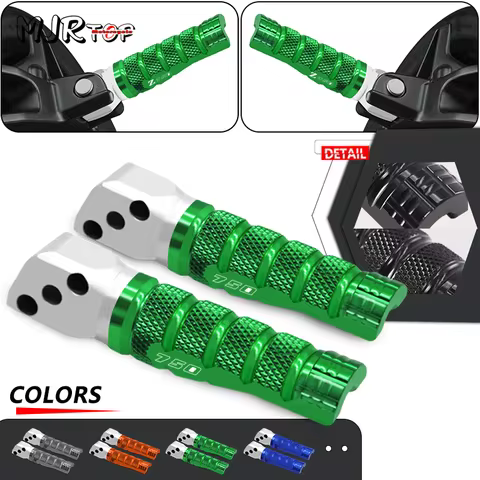 CNC Rear Footrest FootPeg For Z750 Z800 Z1000 Z1000SX Motorcycle Passenger Foot Peg Footpegs Pedals 