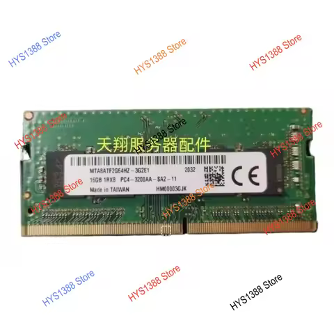 MTA8ATF2G64HZ-3G2E2 16GB 1RX8 PC4-3200AA DDR4 Notebook Memory