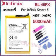 แบตเตอรี่ Infinix Smart 5 X657  X657C Battery BL-49FX 5000mAh แบต infinix Smart 5 Smart5 (BL-49FX) B