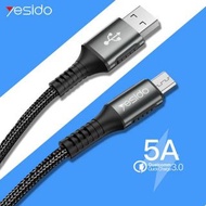 Yesido CA36 5A Quick Charger Micro USB Cable For Xiaomi Redmi Huawei Samsung Fast Charging USB Data 