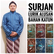 surjan pria lurik bahan katun alusan surjan jawa modern