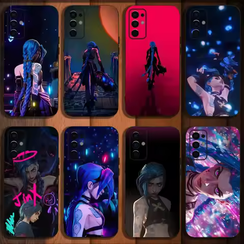 Arcane Jinx Phone Case For Samsung S24,S21,S22,S23,S30,Ultra,S20,Plus,Fe,Lite,Note,10,9,5G Black Sof
