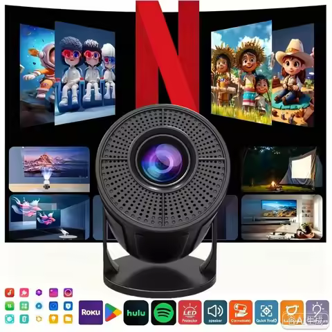 RUSMR Projector RY008 PRO 4K Android Dual Wifi6 290ANSI Allwinner H713 BT5.0 1080P 1280*720P Home Ci