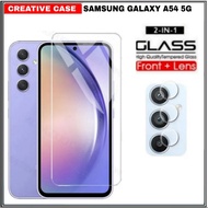 2 INC PACKAGE 1 Tempered Glass SAMSUNG GALAXY A54 5G Protection Glass - SAMSUNG A54 5G