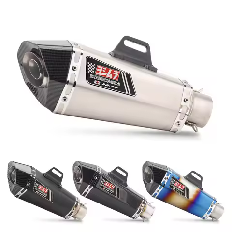 Universal Motorcycle Yoshimura R11 Exhaust Muffler Pipe Carbon fiber modified Escape Moto for RC390 