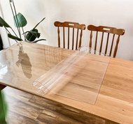Homie Home ผ้าปูโต๊ะ ผ้าปูโต๊ะกันน้ำ PVC สีใส หนา ทนทาน ขนาด 60x60cm/ 60x120cm