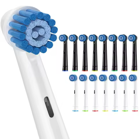 Sensitive Toothbrush Head Compatible with Braun Oral-B Electric Toothbrushes, Toothbrush Heads Fit f