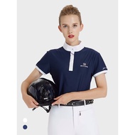 Equestrian T-Shirt Riding Short-Sleeved Female Obstacle Competition Short-Sleeved Equestrian Top Equ