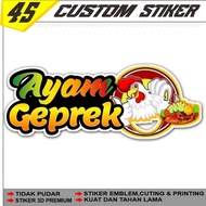 Crushed Chicken Sticker | Sales Glass Stickers