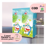 ( BISA COD )LEMARI PAKAIAN PLASTIK / LEMARI BAJU / LEMARI ANAK / LEMARI KARAKTER / 3D / LEMARI PORTA