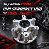 Y15ZR Y16ZR Y15 Y16 ALLOY CNC STONEPRO SPROCKET HUB 6 LOBANG CLUTCH HUB SPOCKET HUB CNC ALLOY