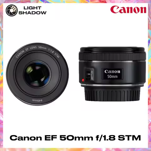Canon EF 50mm f/1.8 STM Standard Prime Lens for DSLR Cameras - Lightweight, Fast Aperture, Great for