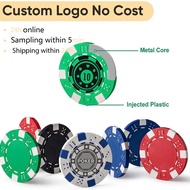 1PCS free customization Poker Game Chips Colour Board Chips Token Poker Chips Casino Chips Playing C