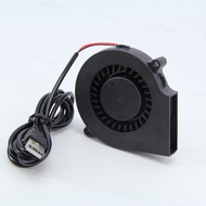5V USB DC 7.5cm 7515 75x75x15mm 75x15mm Air turbo Blower cooling Fan Portable BBQ Fan with Speed for