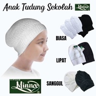 Anak Tudung Inner Tudung Serkup Kepala Knitwear Hitam Putih Original Minna Exclusive Sekolah