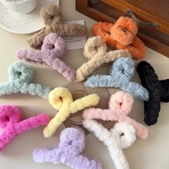 [SG Ready Stock] Furry Hair Clip Claw Clip Hair Accessories Women Clip