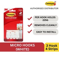 3M Command White Micro Hooks - White  17066