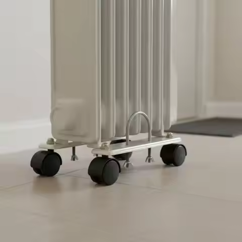 2 Sets Heater Caster Wheels Full Rotation Casters Oil Heater Wheel Base Heater Bracket Bracket Wheel