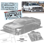 Team C BMW E30 LIBERTY WALK 200mm width 257mm wheelabse Clear bodyshell 1/10 drift touring sakura d5