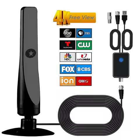 Portable HD TV Antenna Digital HD Aeria HD Digital TV Antenna with Amplifier DVB-T2 Quick Response I